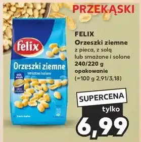 Kaufland Orzeszki ziemne smażone i solone Felix oferta