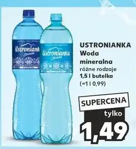 Kaufland Woda gazowana Ustronianka Biała oferta