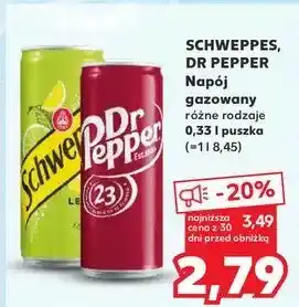 Kaufland Napój lemon Schweppes oferta