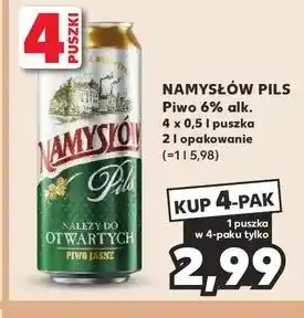 Kaufland Piwo Namysłów Pils oferta