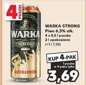 Kaufland Piwo Warka Strong oferta
