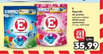 Kaufland Kapsułki do prania kolorowych i ciemnych tkanin E 3+1 Power Caps oferta