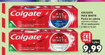 Kaufland Pasta do zębów optic Colgate Max White oferta