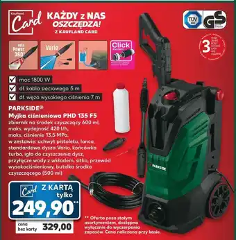 Kaufland Myjka cisnieniowa Parkside oferta