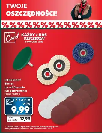 Kaufland Tarcze do szlifierki Parkside oferta