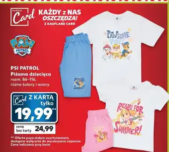 Kaufland Piżama dziecięca 86-116 cm psi patrol oferta
