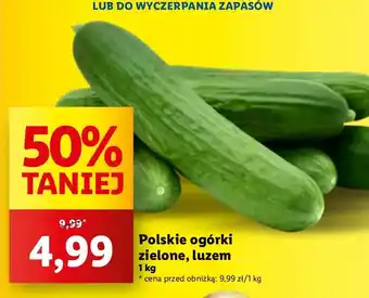 Lidl Ogórek zielony polska oferta