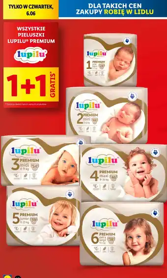 Lidl Pieluszki extra large 6 Lupilu Premium oferta