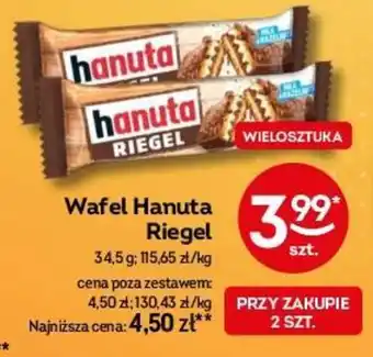 Żabka Wafel Hanuta Riegel 34,5 g oferta
