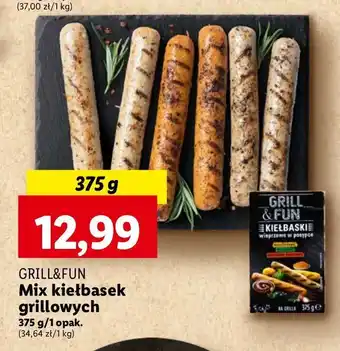 Lidl Kiełbaski grillowe mix Grill And Fun oferta