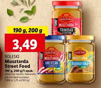 Lidl Musztarda american classic yellow łagodna Roleski Street Food oferta