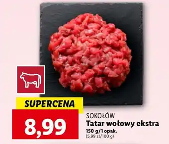 Lidl Tatar wołowy ekstra Sokołów oferta