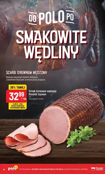 Polomarket Schab drewnem wędzony Rzeźnik Szymon oferta