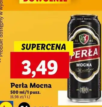 Lidl Piwo Perła Mocna oferta