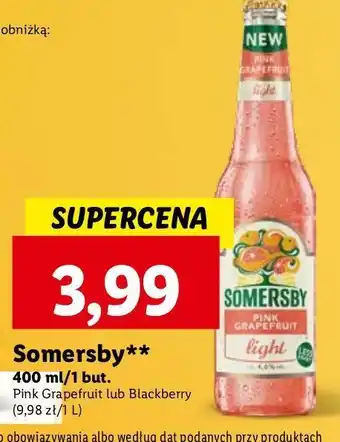 Lidl Piwo Somersby Blackberry oferta