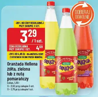 Polomarket Oranżada Hellena żółta, zielona lub z nutą pomarańczy oferta