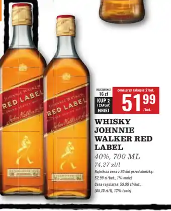 Biedronka Whisky Johnnie Walker oferta