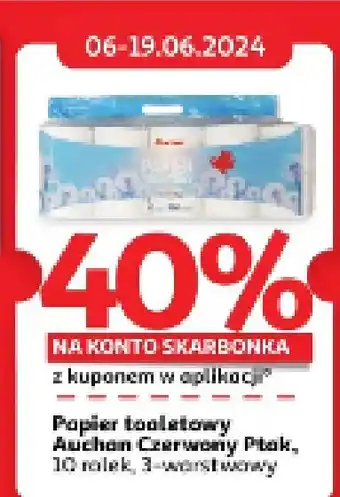 Auchan Papier toaletowy biały Auchan oferta