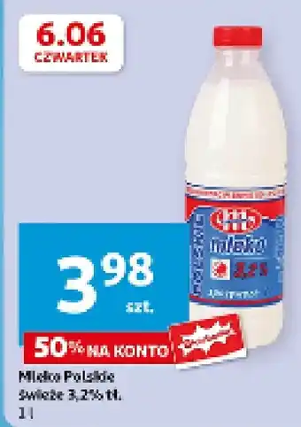 Auchan Mleko polskie 3.2% Mlekovita oferta