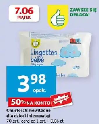Auchan Chusteczki nawilżane Podniesiony Kciuk oferta