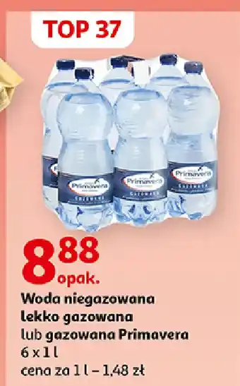 Auchan Woda lekko gazowana Primavera oferta