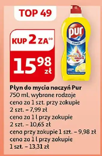 Auchan Płyn do naczyń lemon Pur Power oferta