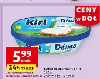 Auchan Serek do smarowania delice Kiri oferta