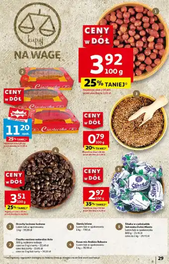 Auchan Ciastka owsiane z owocami goji Ania Bio Ciasteczka Babci Ani oferta