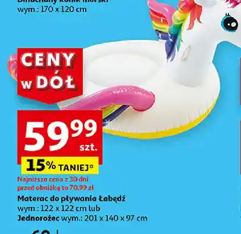Auchan Materac dmuchany łabędź 122 x cm oferta
