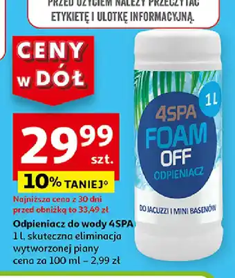 Auchan Odpieniacz do jacuzzi i mini basenów 4Spa oferta
