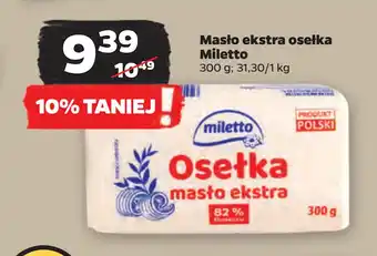 Netto Masło ekstra osełka Miletto oferta