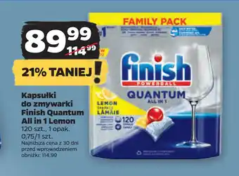 Netto Kapsułki do zmywarki Finish Quantum All in 1 Lemon oferta