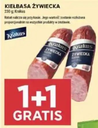 Stokrotka KIEŁBASA ŻYWIECKA 230 g 1+1 GRATIS oferta