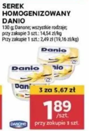Stokrotka SEREK HOMOGENIZOWANY DANIO 130 g oferta