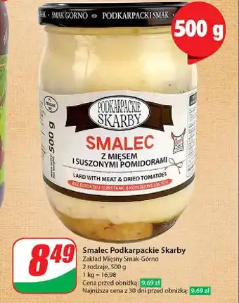 Dino Smalec z mięsem i suszonymi pomidorami Podkarpackie skarby oferta