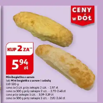 Auchan Mini bagietka z cebulą i serem oferta