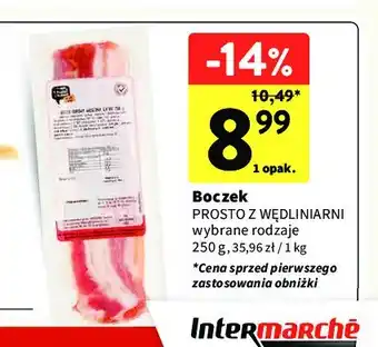 Intermarche Boczek plastry Intermarche prosto z wędliniarni oferta