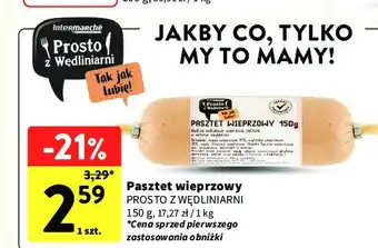 Intermarche Pasztet wieprzowy Prosto z wędliniarni oferta