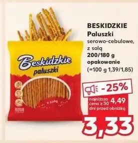 Kaufland Paluszki z solą Aksam beskidzkie oferta