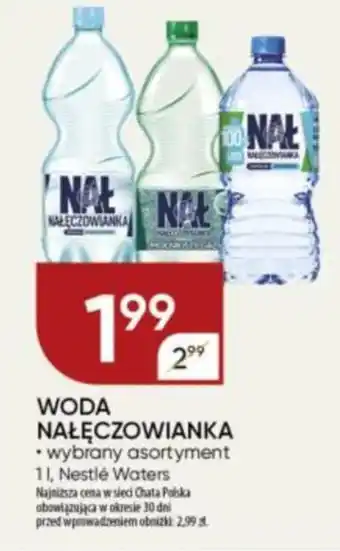 Chata Polska WODA NAŁĘCZOWIANKA Nestlé Waters 1l oferta
