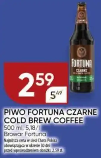 Chata Polska PIWO FORTUNA CZARNE COLD BREW COFFEE 500ml oferta