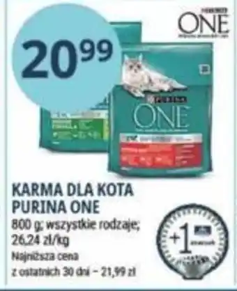 Stokrotka KARMA DLA KOTA PURINA ONE 800 g oferta