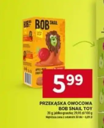 Stokrotka PRZEKĄSKA OWOCOWA BOB SNAIL TOY 20 g oferta
