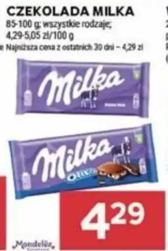 Stokrotka CZEKOLADA MILKA 85-100 g oferta