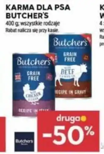 Stokrotka KARMA DLA PSA BUTCHER'S 400 g oferta