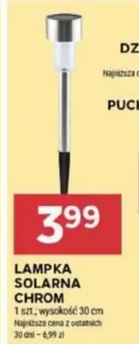 Stokrotka LAMPKA SOLARNA CHROM oferta