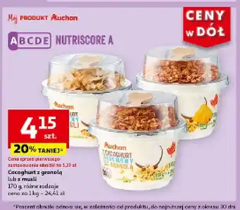 Auchan Cocoghurt z granolą Auchan oferta