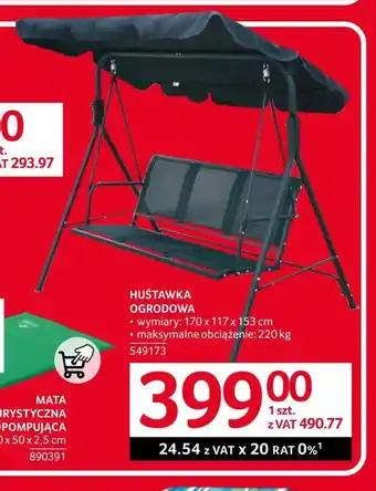 Selgros Huśtawka ogrodowa O oferta