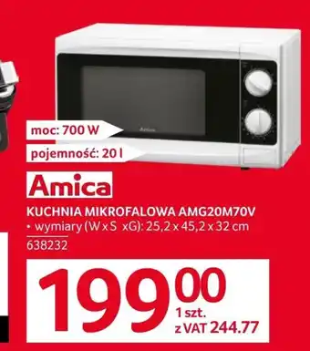 Selgros Kuchenka mikrofalowa Amica oferta