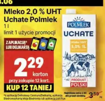 Delikatesy Centrum Mleko 2% Uchate oferta